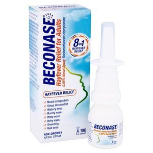 Beconase Hay Fever Relief Nasal Spray 8-in-1 Relief for Allergy 100 sprays