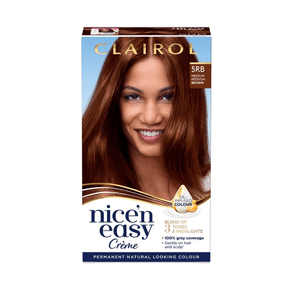 Clairol Nice'n Easy Crème Permanent Hair Dye 5RB MEDIUM REDDISH BROWN