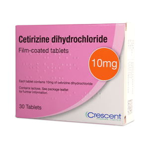 Hay Fever & Allergy Relief Tablets (Cetirizine Dihydrochloride 10mg)