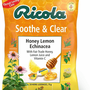 Ricola Soothe and Clear Honey Lemon and Echinacea Lozenges 75g